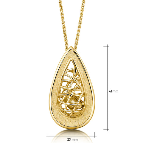 Tidal Treasures Pendant Necklace in 9ct Yellow Gold