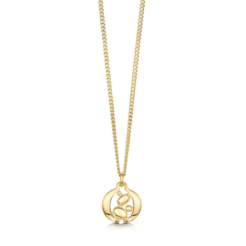 Captivate Small Pendant Necklace in Classic 9ct Yellow Gold by Sheila Fleet Jewellery