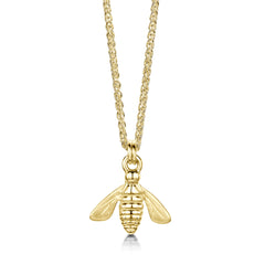 Honeybee Small Pendant in 9ct Yellow Gold by Sheila Fleet Jewellery