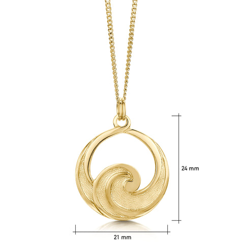 Pentland Pendant Necklace in 9ct Yellow Gold by Sheila Fleet Jewellery