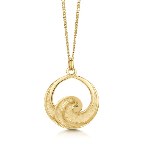 Pentland Pendant Necklace in 9ct Yellow Gold by Sheila Fleet Jewellery