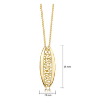 Captivate Dress Pendant Necklace in 9ct Yellow Gold by Sheila Fleet Jewellery