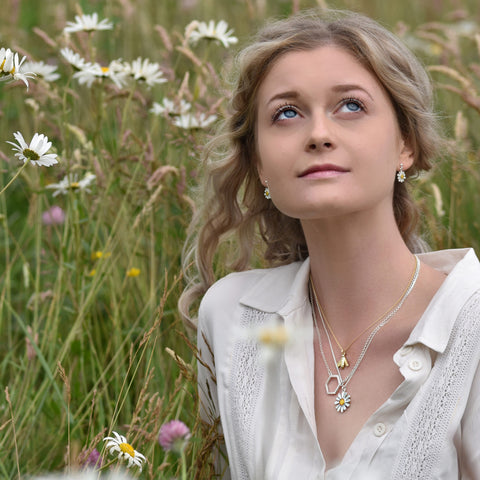 Honeybee Pendant in 9ct Yellow Gold by Sheila Fleet Jewellery