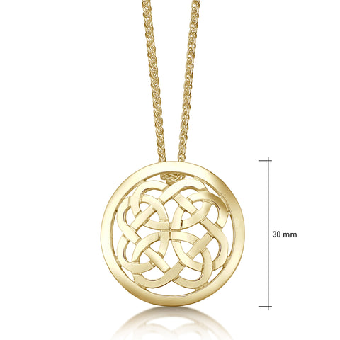 Maid of the Loch Dress Pendant in 9ct Yellow Gold by SheilaFleet Jewellery