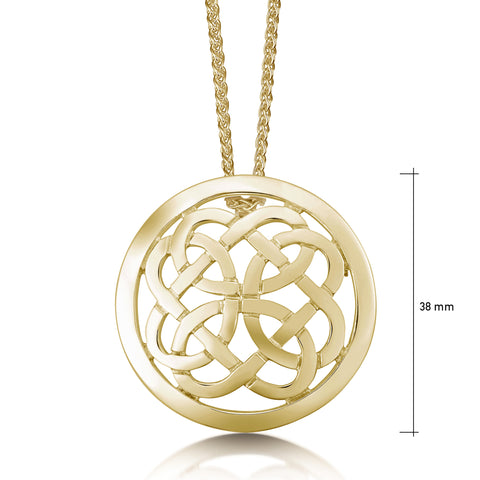 Maid of the Loch Occasion Pendant in 9ct Yellow Gold by Sheila Fleet Jewellery