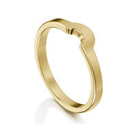 Arch Wedding Band in 9ct Yellow Gold (to match DR181) by Sheila Fleet Jewellery