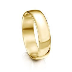 Traditional 6mm Wedding Ring in 9ct Yellow Gold by Sheila Fleet Jewellery