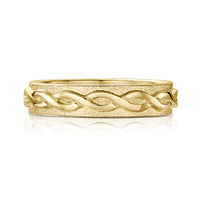 Celtic Twist Textured Ring in 9ct Yellow Gold by Sheila Fleet Jewellery