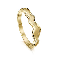 River Ripples Ring in 9ct Yellow Gold by Sheila Fleet Jewellery