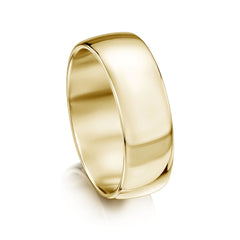 Traditional 8mm Wedding Ring in 9ct Yellow Gold by Sheila Fleet Jewellery