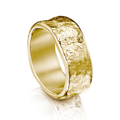 Matrix 8mm Band in 9ct Yellow Gold