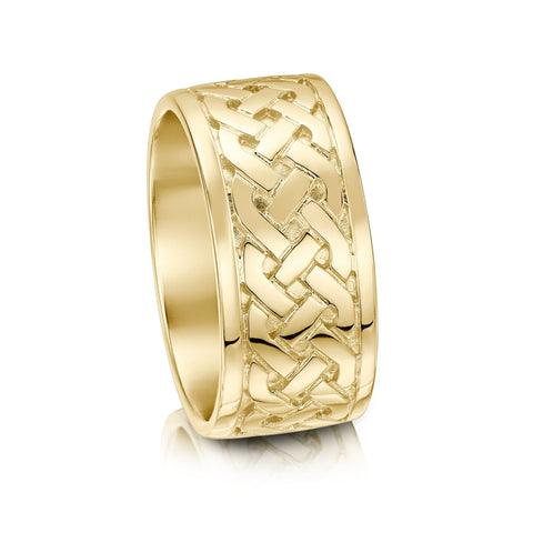 Book of Kells Dress Ring in 9ct Yellow Gold by Sheila Fleet Jewellery
