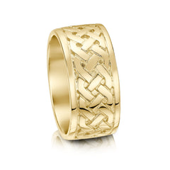 Book of Kells Dress Ring in 9ct Yellow Gold by Sheila Fleet Jewellery