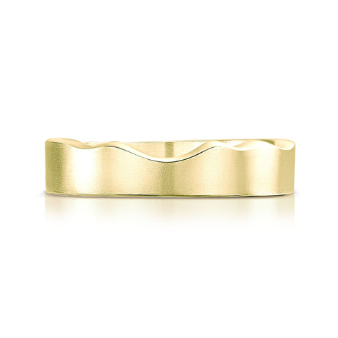 River Ripples Wedding Ring in 9ct Yellow Gold by Sheila Fleet Jewellery