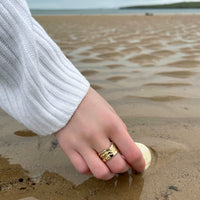 River Ripples Dress Ring in 9ct Yellow Gold by Sheila Fleet Jewellery