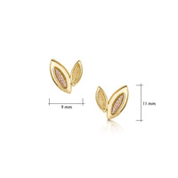 Seasons Petite Stud Earrings in 9ct Yellow & Rose Gold by Sheila Fleet Jewellery