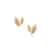 Seasons Petite Stud Earrings in 9ct Yellow & Rose Gold by Sheila Fleet Jewellery