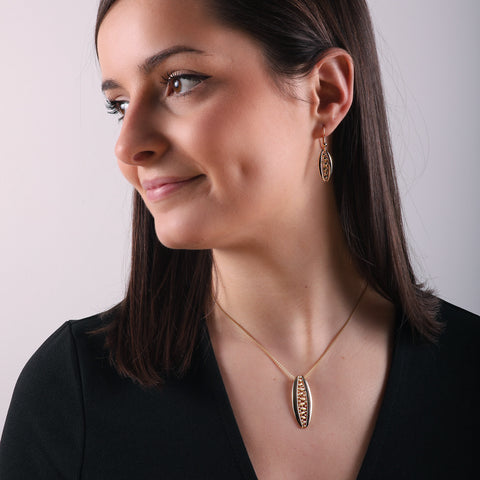 Captivate Dress Pendant Necklace in 9ct Yellow Gold by Sheila Fleet Jewellery