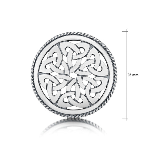Book of Kells Brooch in Sterling Silver