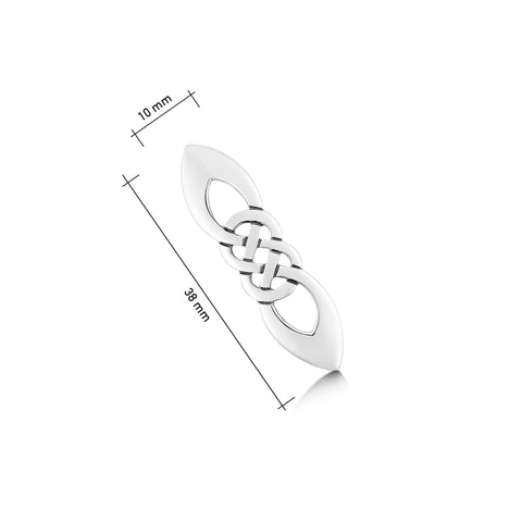 The Lover’s Knot Sterling Silver Brooch by Sheila Fleet Jewellery