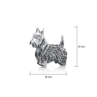 Scottie Dog Brooch in Sterling Silver by Sheila Fleet Jewellery