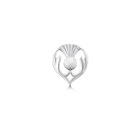 Thistle Brooch in Sterling Silver by Sheila Fleet Jewellery