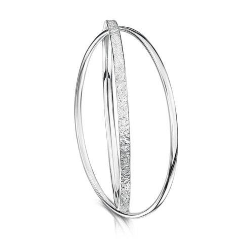 Matrix Embrace Bangle in Sterling Silver