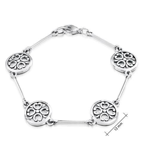 Cathedral ‘St Magnus II’ 4-link Bracelet in Sterling Silver by Sheila Fleet Jewellery