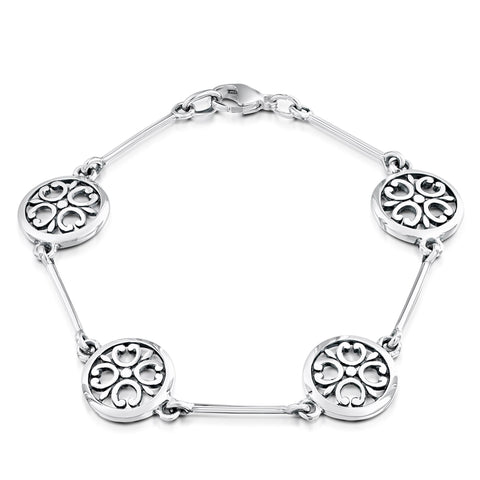 Cathedral ‘St Magnus II’ 4-link Bracelet in Sterling Silver by Sheila Fleet Jewellery