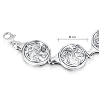 Birsay Disc 6-link Bracelet in Sterling Silver