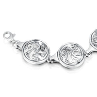 Birsay Disc Bracelet in Sterling Silver by Sheila Fleet Jewellery
