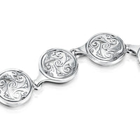 Birsay Disc Bracelet in Sterling Silver by Sheila Fleet Jewellery