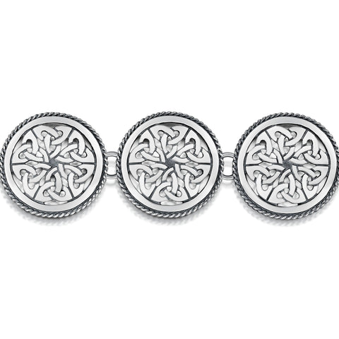 Book of Kells Bracelet in Sterling Silver by Sheila Fleet Jewellery