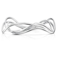 Tidal 3-part Bangle in Sterling Silver