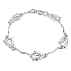 Thistle 5-link Bracelet in Sterling Silver by Sheila Fleet Jewellery
