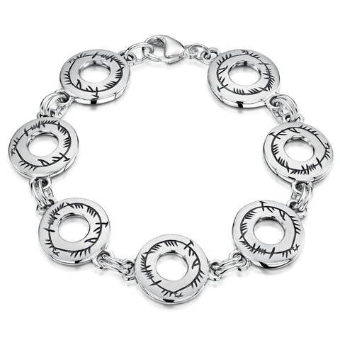 Ogham Bracelet in Sterling Silver by Sheila Fleet Jewellery