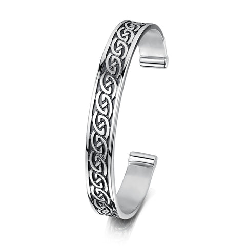 Celtic Torque Bangle in Sterling Silver by Sheila Fleet Jewellery