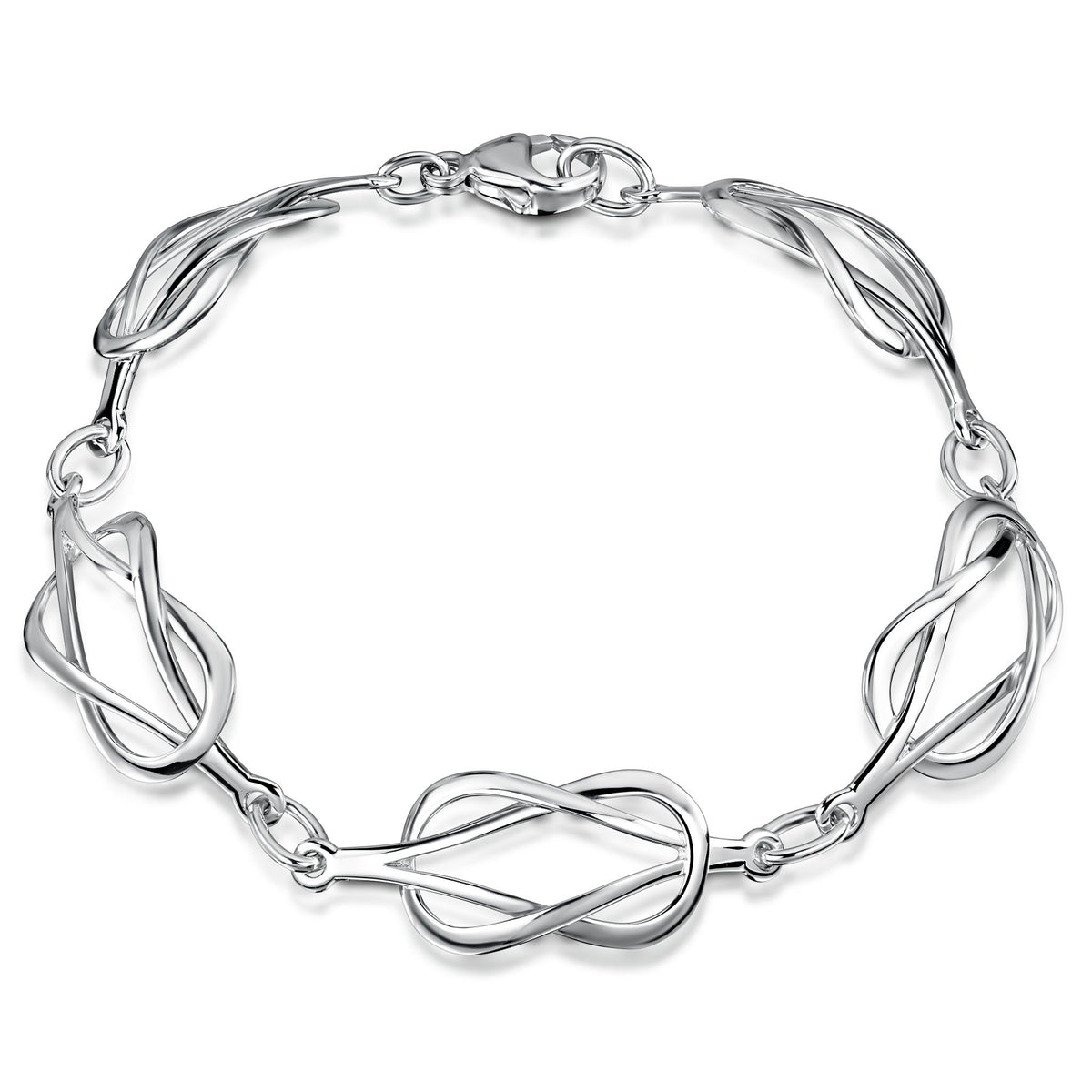 Sheila Fleet Silver Reef Knot Bracelet – Sheila Fleet Jewellery