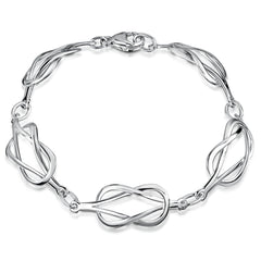 Reef Knot Bracelet in Sterling Silver by Sheila Fleet Jewellery