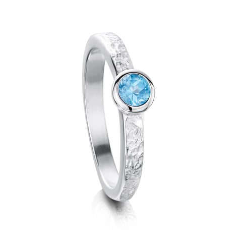 Matrix Blue Topaz Ring in Sterling Silver by Sheila Fleet Jewellery