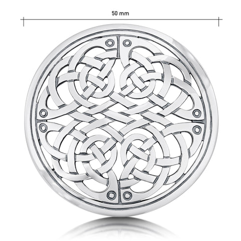 Book of Kells Occasion Brooch in Sterling Silver