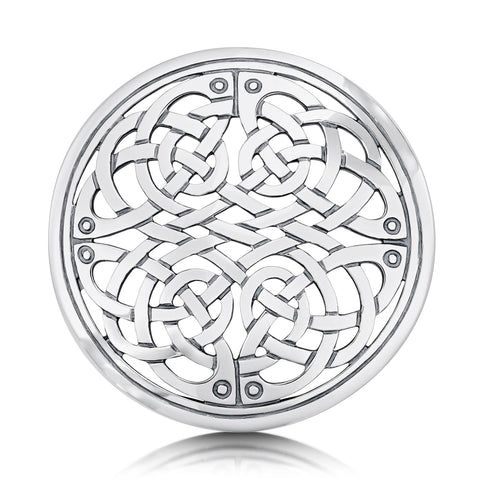 Book of Kells Dress Brooch in Sterling Silver by Sheila Fleet Jewellery