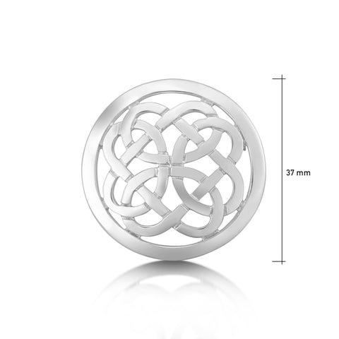 Maid of the Loch Dress Brooch in silver by Sheila Fleet Jewellery