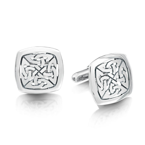 The Lover’s Knot Sterling Silver Cufflinks by Sheila Fleet Jewellery