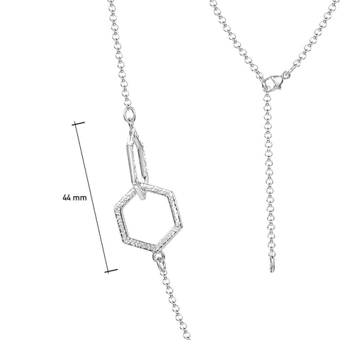 Honeycomb Small 10-link Chain Necklace in Sterling Silver by Sheila Fleet Jewellery