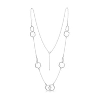 Honeycomb Small 10-link Chain Necklace in Sterling Silver by Sheila Fleet Jewellery