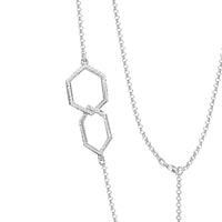 Honeycomb Medium 10-link Chain Necklace in Sterling Silver by Sheila Fleet Jewellery