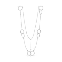 Honeycomb Medium 10-link Chain Necklace in Sterling Silver by Sheila Fleet Jewellery