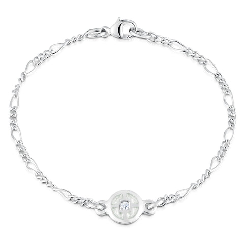 Mine Howe CZ Bracelet in Crystal Enamel