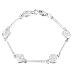 Mine Howe 5-link CZ Bracelet in Crystal Enamel